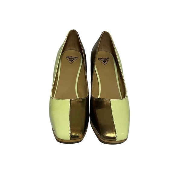 John Fluevog Tasty Vogs Lucienne Two-Tone Mod Pump Women Size 8.5 - Picture 2 of 12